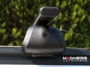 Alfa Romeo Stelvio Roof Rack Cross Bars - for models w/ factory roof rails - Black - Starlock